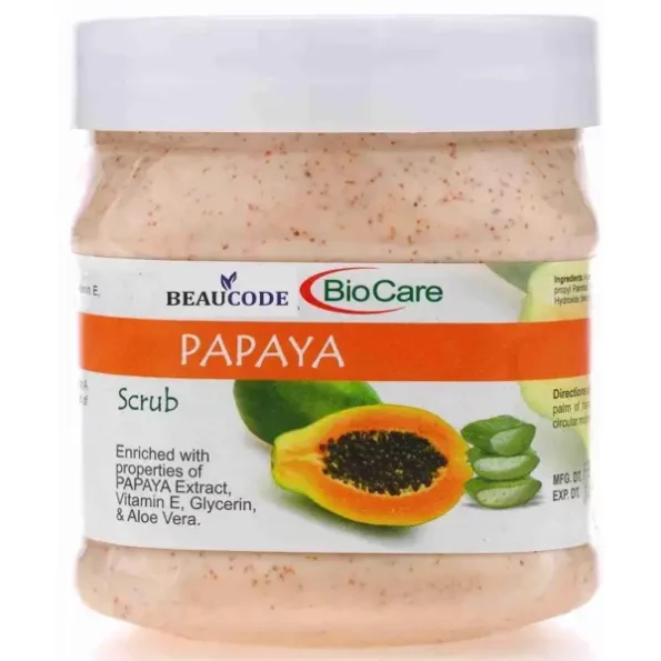 Beaucode BioCare Papaya Face Scrub 250gm, Herbkart8t761Nen8kK8WL.webp, Herbkart8t761Nen8kK8WL