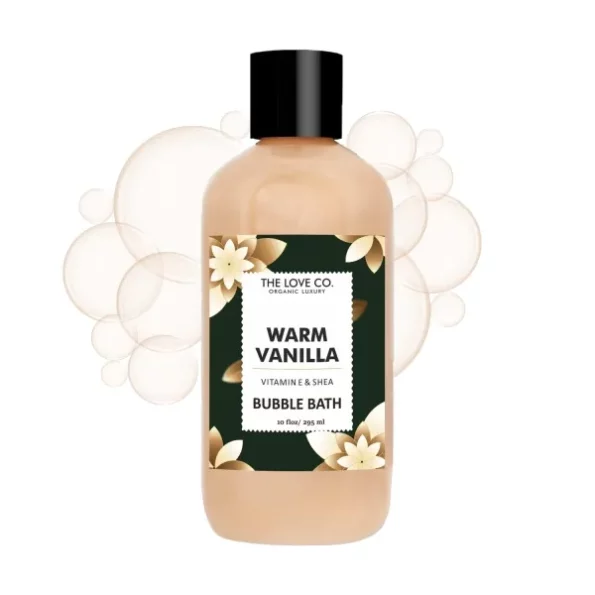 THE LOVE CO Warm Vanilla Bubble Bath - 295Ml available on Herbkart