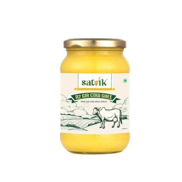 Satvik Pure Ghee A2 Gir Cow Ghee 500gm available on Herbkart