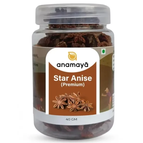 Anamaya Star Anise Whole 40 Gms available on Herbkart