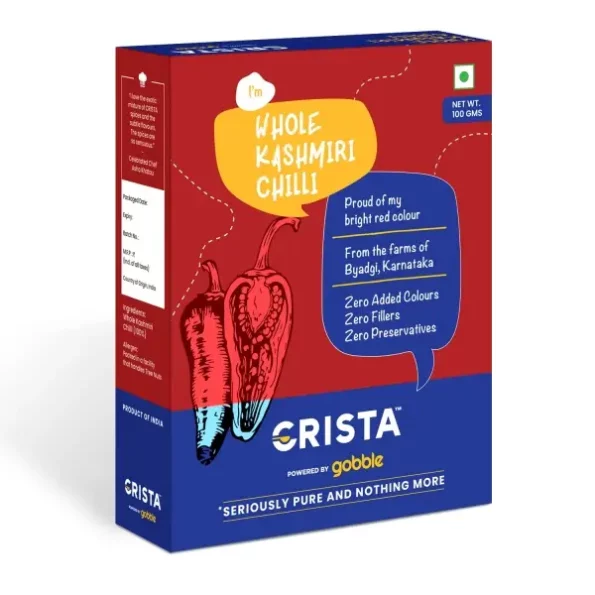 CRISTA Kashmiri Whole Chilli, 100 Gms, Herbkart8t7714Ri97V1oL-1.webp, Herbkart8t7714Ri97V1oL 1