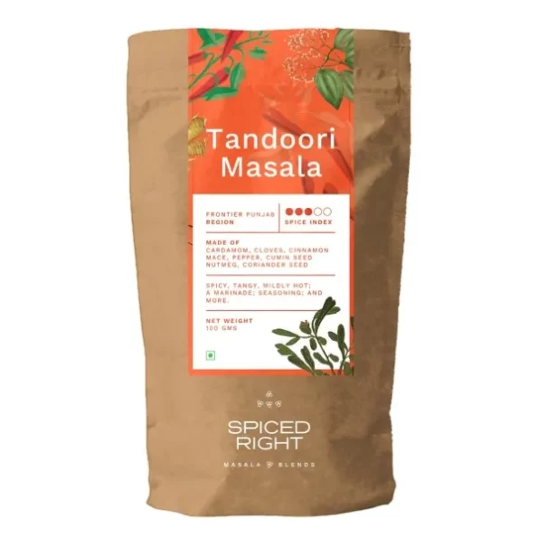 Spiced Right Tandoori Masala: 100g available on Herbkart