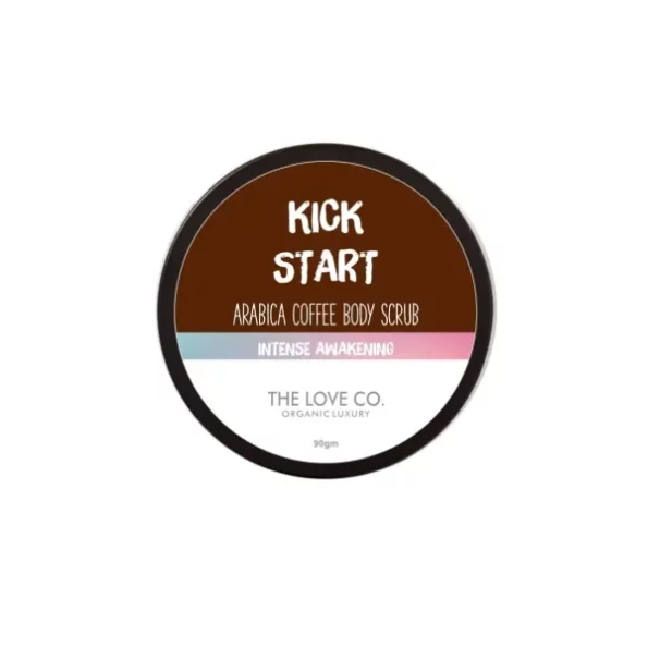 THE LOVE CO. Exfoliating Coffee Body Scrub for Tan Removal & Soft-Smooth Skin - 90gm available on Herbkart