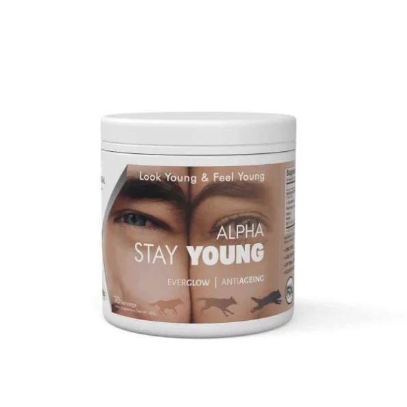 Alpha Stay Young Hydrolyzed Marine Collagen Peptides (TYPE 1 & 3) (Iced Frappe) available on Herbkart