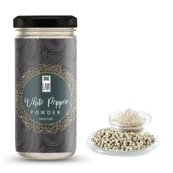 looms & weaves - White Pepper Powder - 100 gm available on Herbkart