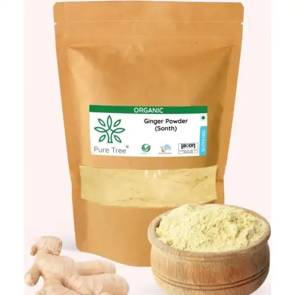 Pure Tree Certified Organic Adrak Powder 100 g available on Herbkart