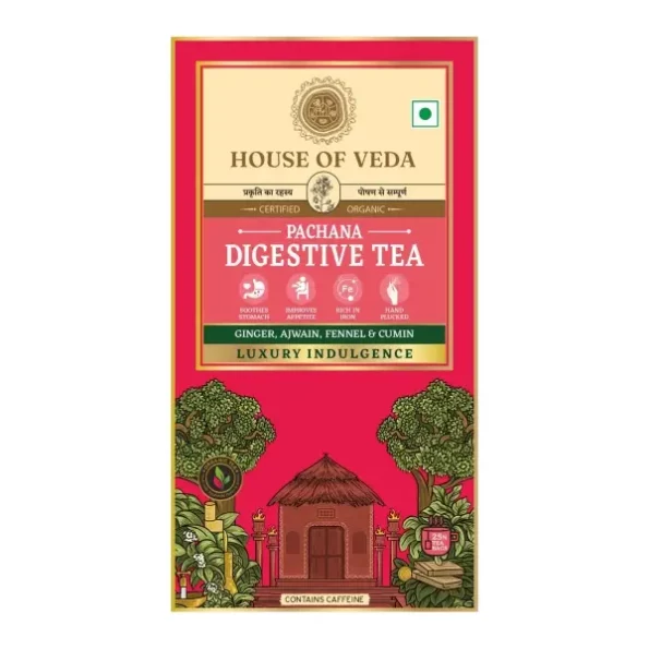 House of Veda Digestive Tea - 25 Tea Bags available on Herbkart