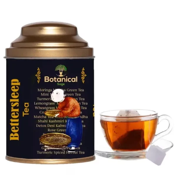 Botanical Sage Bettersleep Tea 30 Pyramid Tea Bags available on Herbkart