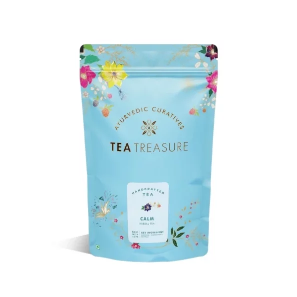 Tea Treasure Calm Herbal Tea 100gm available on Herbkart