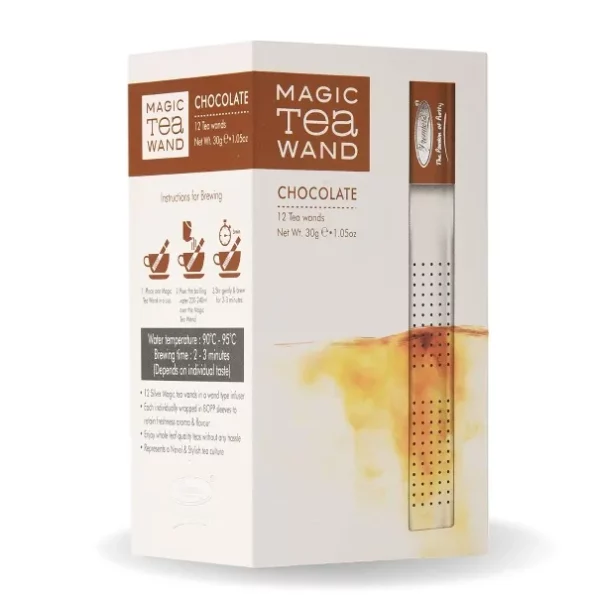 Premiers Chocolate Flavoured Tea, Dessert Tea, Leaf Tea in Magic Tea Wands, 12 Wands, 30 GMS, Herbkart8t761qb8f25QyL.webp, Herbkart8t761qb8f25QyL