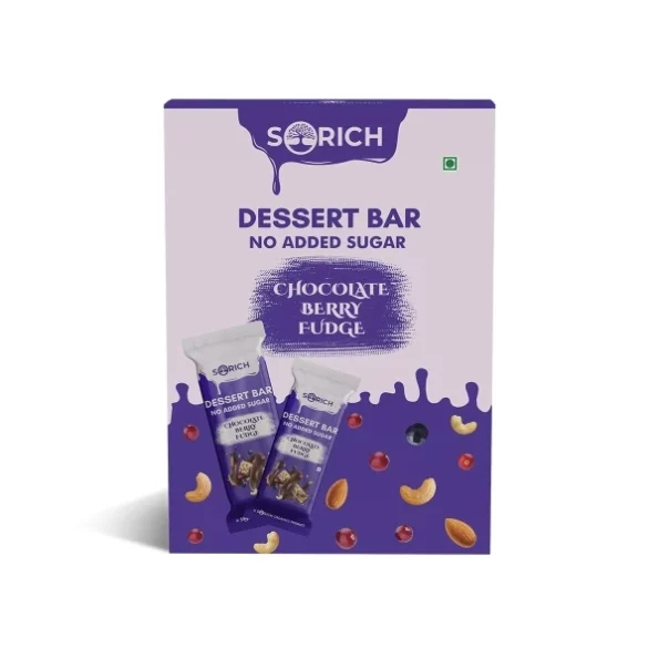 Sorich Organics Dessert Energy Bars Chocolate Berry Fudge, Pack of 6 x 35gm (210gm), Herbkart8t761fpgp-SeNL.webp, Herbkart8t761fpgp SeNL