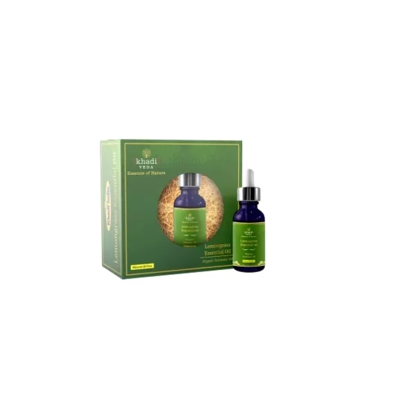 Khadi Veda Lemon Grass Essential Oil 10 ml available on Herbkart