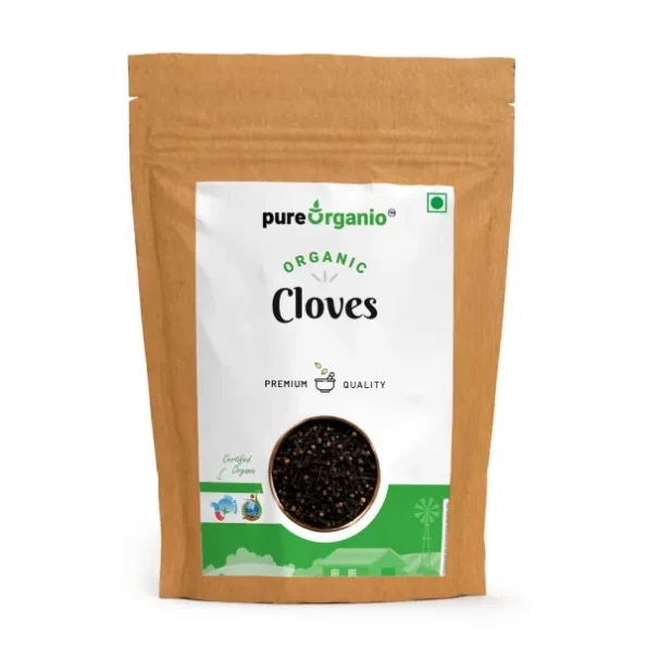 Pure Organio organic Cloves Whole (100 Gm) available on Herbkart