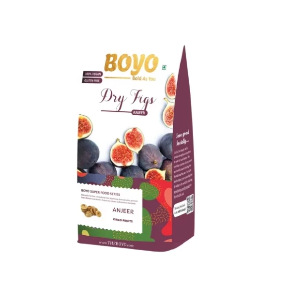 BOYO Premium Dried Afghani Figs - 200 Gm Anjeer 100% Natural Rich In Iron Fiber Rich Dry Fruits Gluten Free Good Immunity Dry Anjeer, Herbkart8t761WOd8pNDxL.webp,