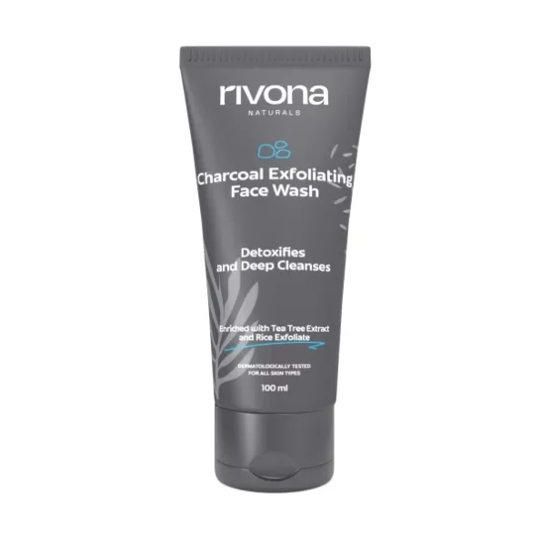 Rivona Naturals Charcoal Face Wash 100ml available on Herbkart