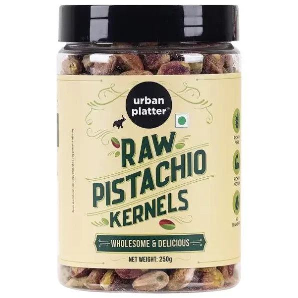 Urban Platter Whole Raw Pistachio (Pista), 250g available on Herbkart