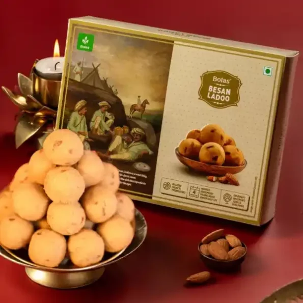 Bolas Sweets Besan Ladoo made with Pure Ghee 400g, Herbkart8t761jeaKLS71L.webp, Herbkart8t761jeaKLS71L