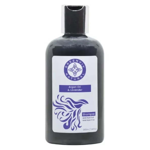 Greenviv Anti-Hair Fall & Frizz Shampoo- Argan Oil & Lavender, 280ML available on Herbkart