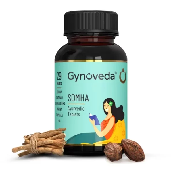 Gynoveda Vaginal Discharge Relief, 120 Ayurvedic Tablets available on Herbkart