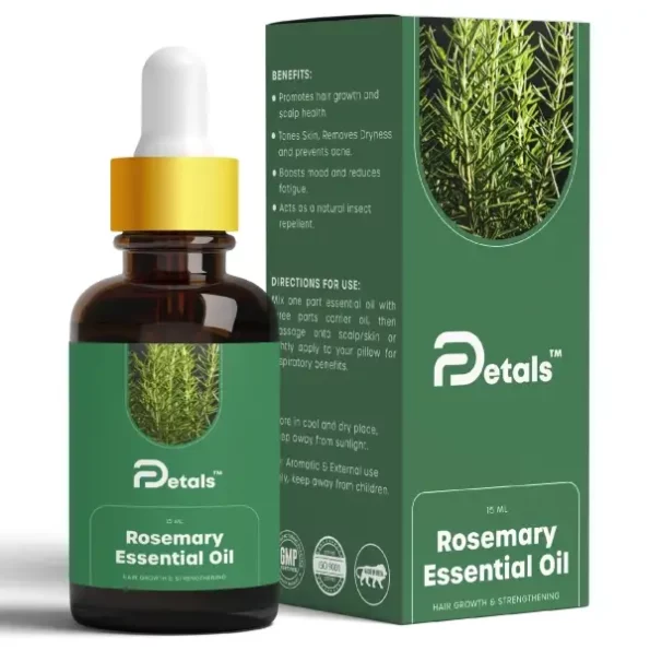 DPetals Rosemary Essential Oil 15ml available on Herbkart