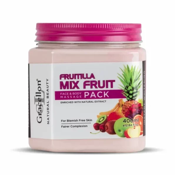 Gracellon Fruitilla Mix Fruit Face & Body Massage Pack available on Herbkart