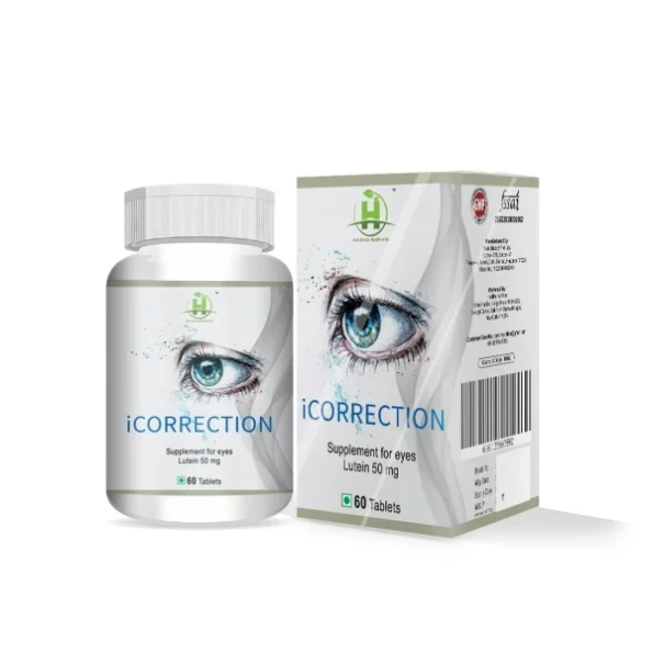 Healthy Nutrition iCORRECTION With Lutein & Zeaxanthin For Eye Care Supplement to Improve Vision, Blue Light & Digital Guard 60 Tablets, Herbkart8t751jXf9jiIeL.webp, Herbkart8t751jXf9jiIeL