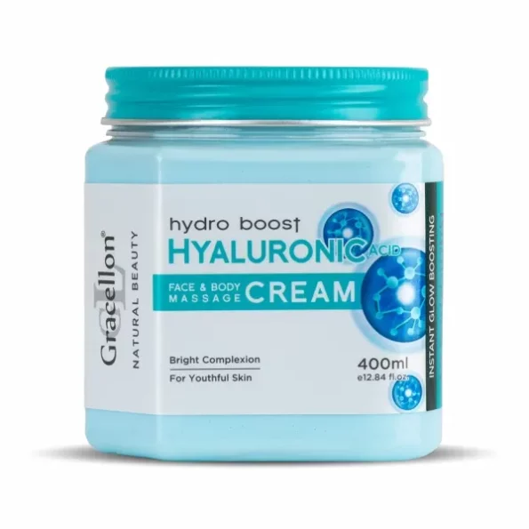 Gracellon Hydro Boost Hyaluronic Acid Face and Body Massage Cream available on Herbkart