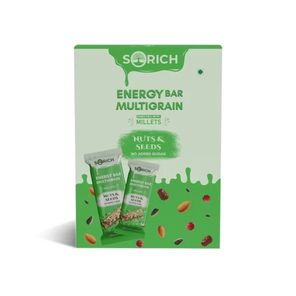 Sorich Organics Multigrain Nut & Seeds Bars Energy Bars Pack Of 6 * 35 (210 Gm), Herbkart8t751wmnkej55L.webp, Herbkart8t751wmnkej55L