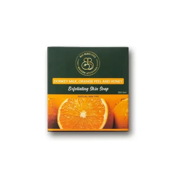 Bio Blessings Donkey Milk Orange Peel & Honey Soap (250 Grams) available on Herbkart