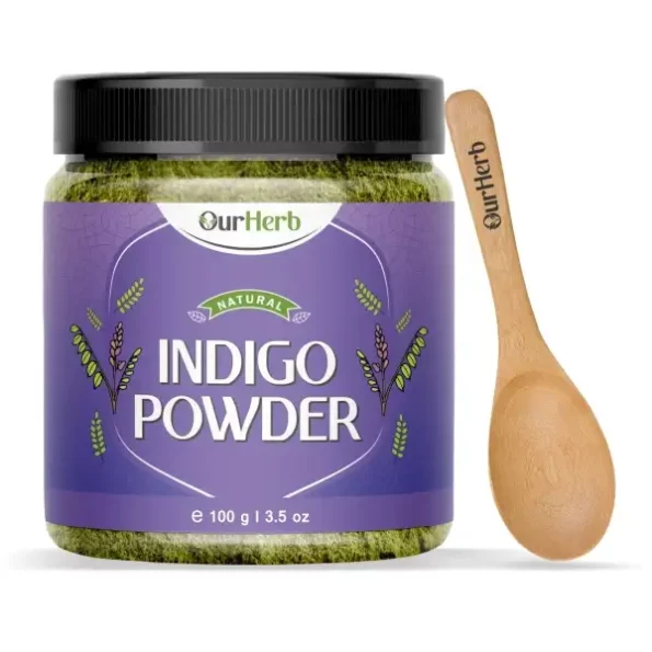 OurHerb Pure & Natural Indigo (Indigofera Tinctoria) Powder - 100g available on Herbkart