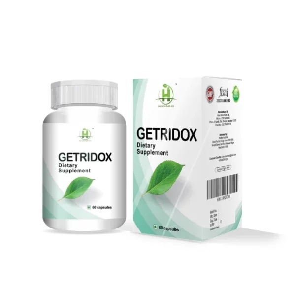 Healthy Nutrition Getridox Vegetarian 60 Capsules - Full Body Detox available on Herbkart