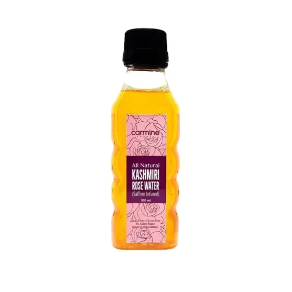 Carmine County All Natural Rose Extract Water Infused with Saffron (Kesar Rose Extract) 100 ml available on Herbkart