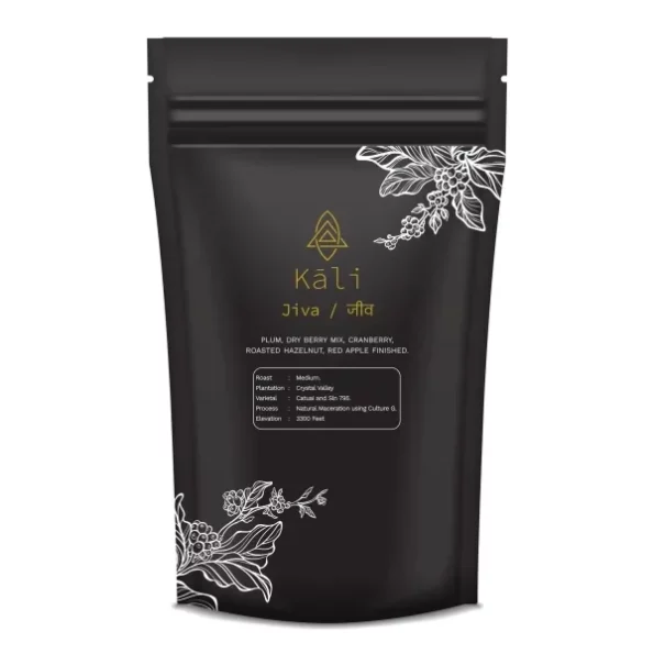 Kali Coffee Jiva hazelnut coffee, Arabica Grounded Coffee,Freshly Medium Roast Coffee,Anaerobic Aeropress Coffee Powder (250gm) available on Herbkart