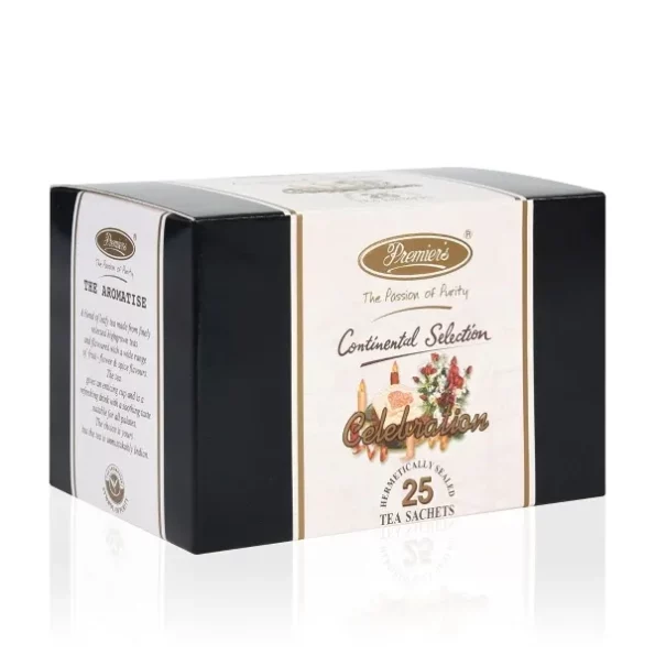 Premiers Celebration Tea, Mixed Fruit Flavoured Black Tea, Special in-House Blend, 25 Tea Bags, 50 GMS available on Herbkart