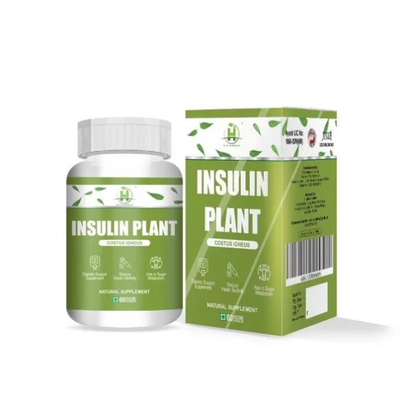 Healthy Nutrition Insulin Plant (Costus Igneus) 60 Vegetarian Capsules- Natural Gluten Free available on Herbkart