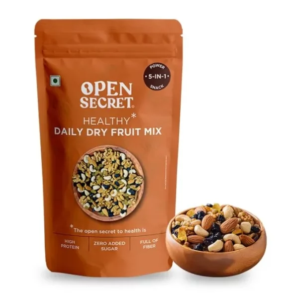 Open Secret Panchmeva Dry Fruits Mixed Pack 500g available on Herbkart