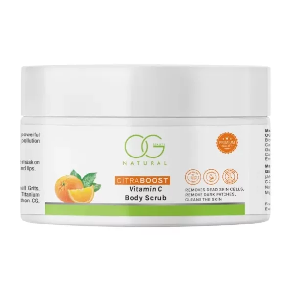 OG Beauty Natural Citraboost Vitamin C Body Scrub 200ml available on Herbkart