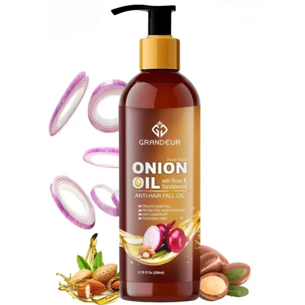 Grandeur Hair Problems Fighter Onion Hair Oil- 200ml available on Herbkart