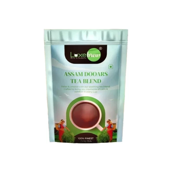 Luxebrew Premium Assam Dooars Tea Blend 250 gm available on Herbkart