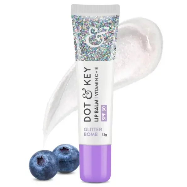 Dot & Key Dot&Key Lip Balm Vitamin C + E Spf 30 + Glitter Bomb, 12 Gm available on Herbkart