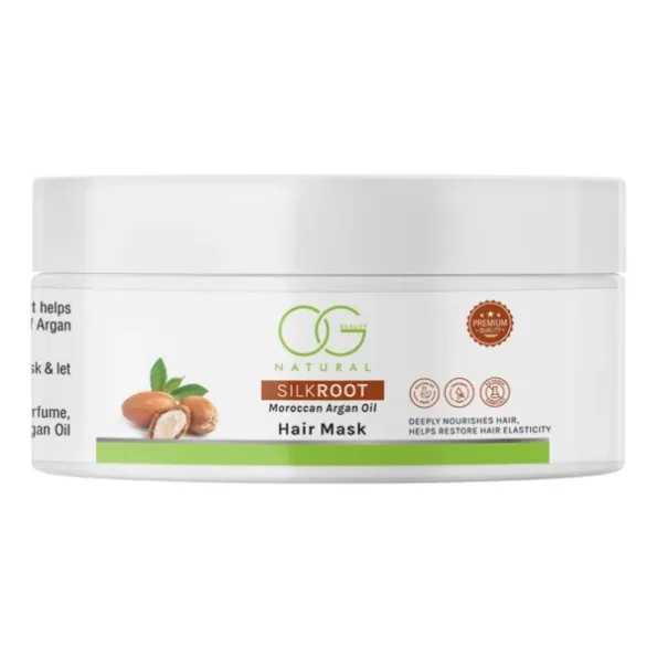 OG BEAUTY Natural Silkroot Moroccan Argan Oil Hair Mask | For Deep Nourishment and Hydration | Repairs Breakage | 100% Vegan | For All Hair Types | 200 GM, Herbkart8t7611nupgaWPL.webp, Herbkart8t7611nupgaWPL