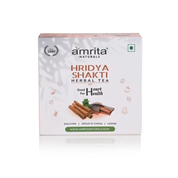 Amrita Naturals Hridya Shakti Herbal Tea and Digestive Aid (15 Tea Bag) Each Bag 10 Gm, Herbkart8t7617g5Y7p3xL.webp,