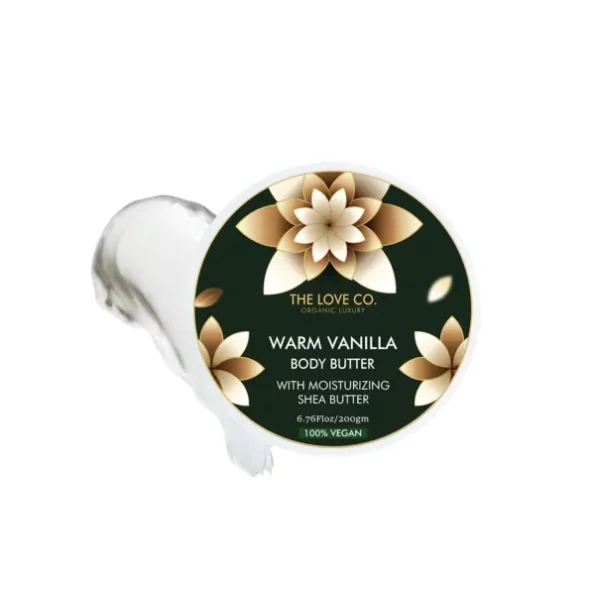 THE LOVE CO. Warm Vanilla Body Butter - 48-Hour Intense Hydration with Pure Shea Butter - Winter Deep Moisturizing Cream for Women - 200gm, Herbkart8t751kU7u8D-8L.webp, Herbkart8t751kU7u8D 8L