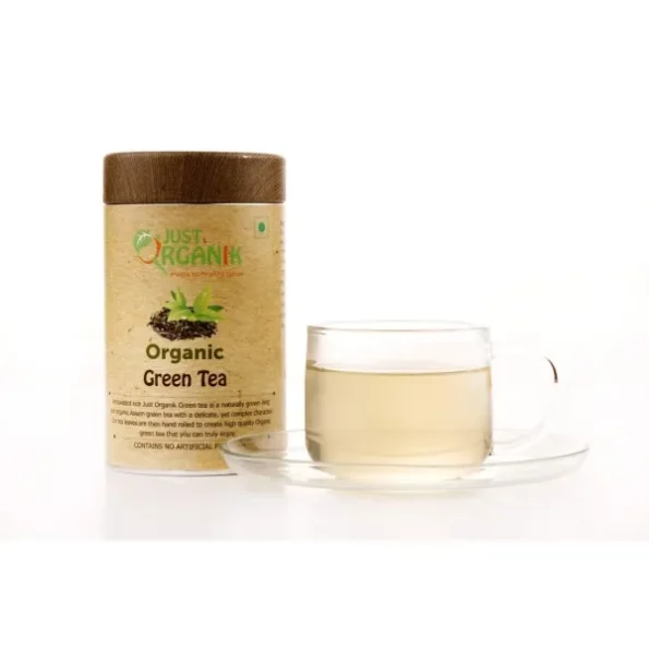 Just Organik - Organic Green Tea (Full Leaves) 50gm, Herbkart8t761xsk3YDh20L.webp,