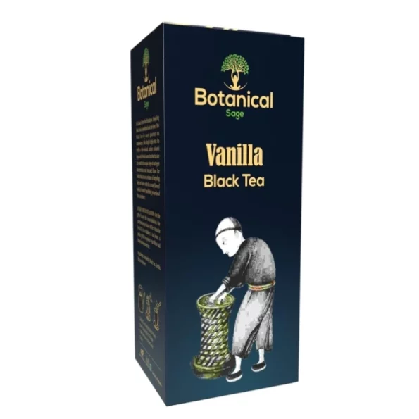 Botanical Sage Vanilla Black Tea 30 Pyramid Teabags available on Herbkart