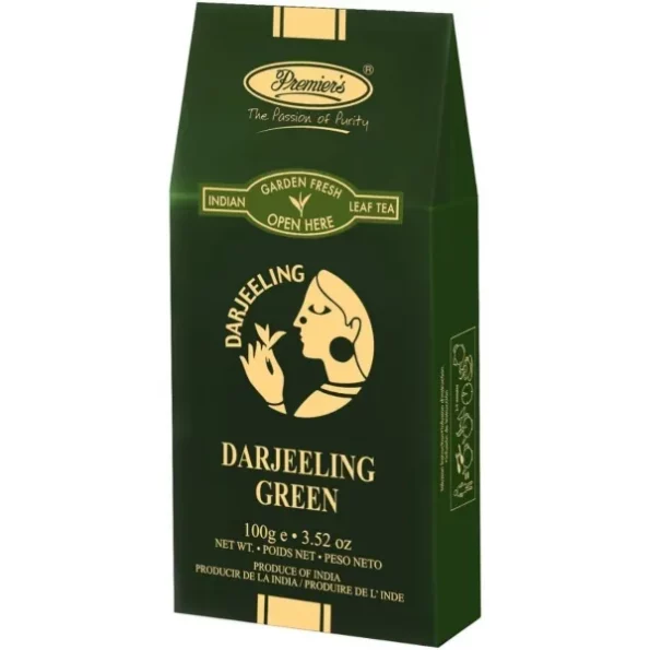 Premiers Darjeeling Green Tea, Premium Green Tea, Pure and Authentic Single Origin Tea, Loose Leaf Tea, 100 Gms available on Herbkart