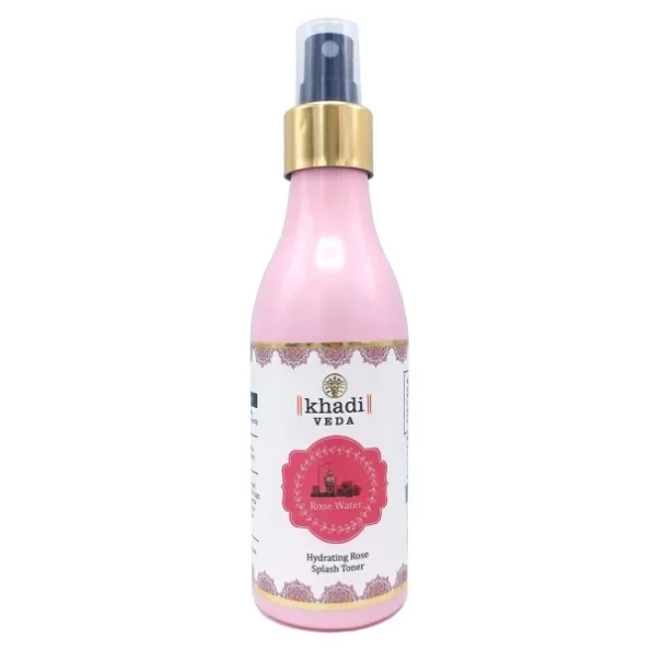 Khadi Veda Rose Gulab Water Hydrating Splash Toner For All Skin 200Ml available on Herbkart