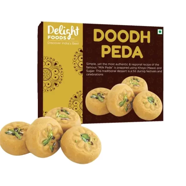 Delight Foods Mathura Doodh Peda Regular Pack, 500 G, Herbkart8t771xBLqkxEqL.webp,