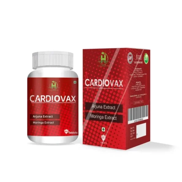 Healthy Nutrition Natural Cardiovax with Arjuna Extract & Moringa Extract-Veg 60 Tablets available on Herbkart