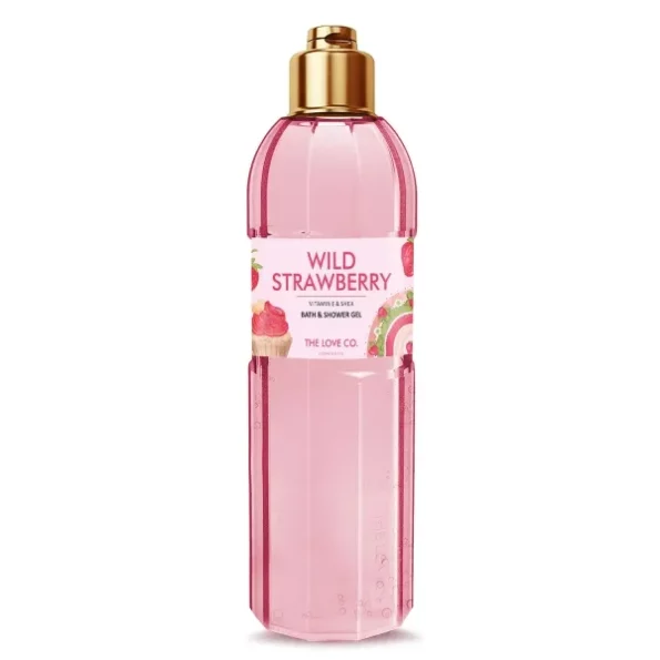 THE LOVE CO. Strawberry Bath & Shower Gel - Luxury Body Wash For Women & Mens - Shower Gel Women - 100% Vegan - Luxury Beauty - Body Skin Care Products-250ml, Herbkart8t751tLrnJ0VwL.webp, Herbkart8t751tLrnJ0VwL